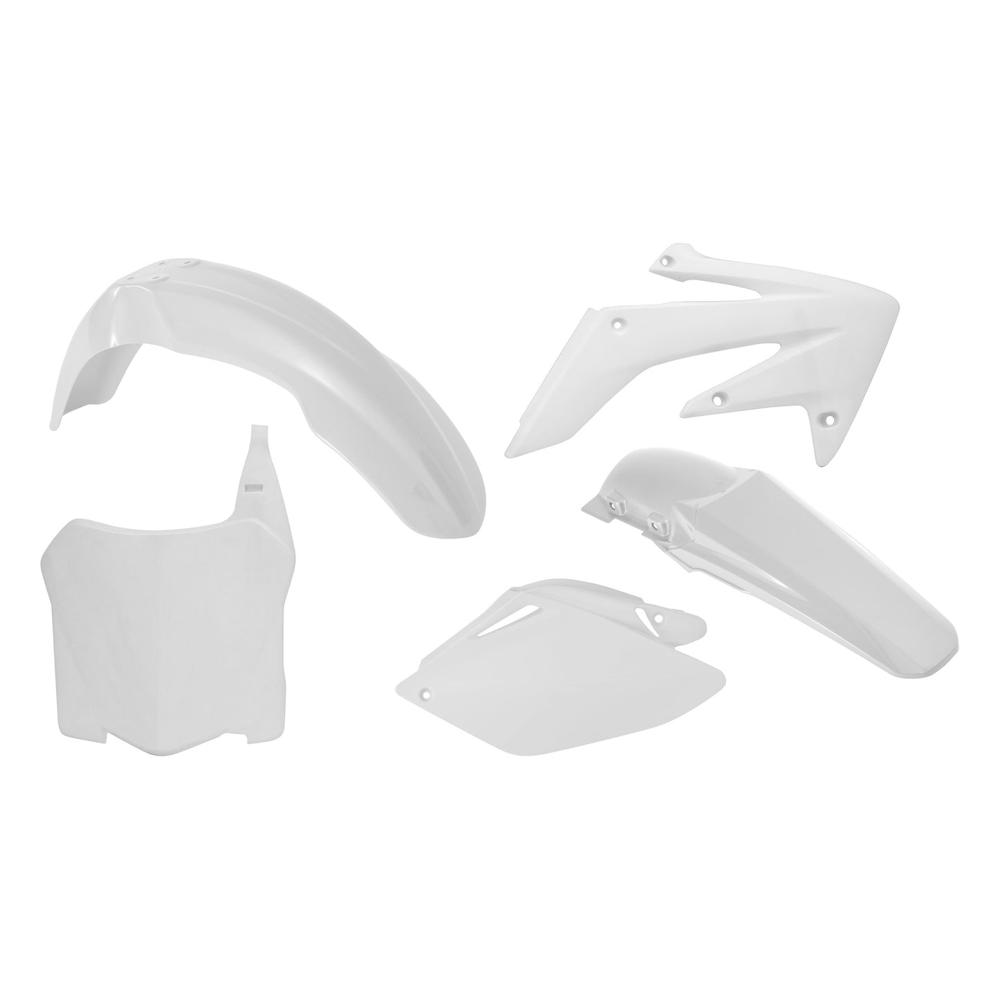 Racetech Plastic Kit CRF250 08-09 (5 pcs) White