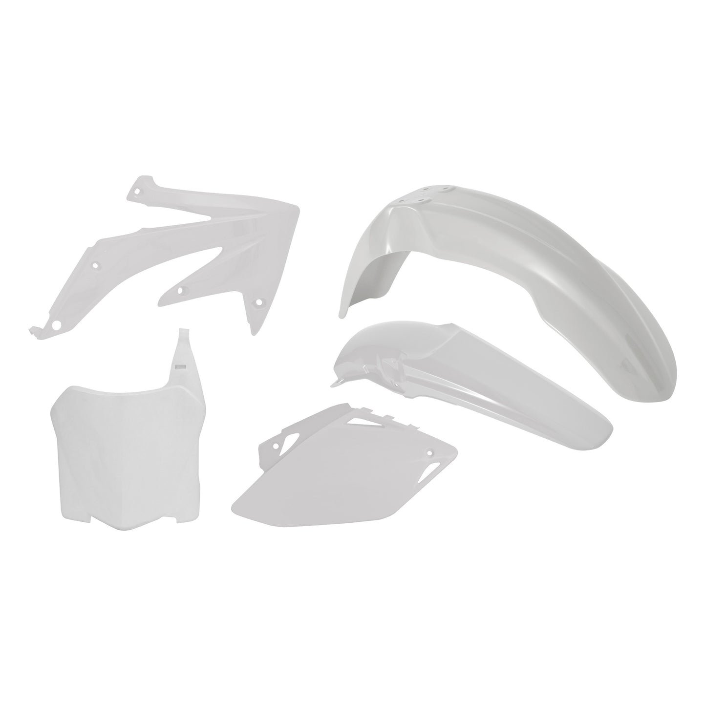 Racetech Plastic Kit CRF450 08 (5 pcs) White
