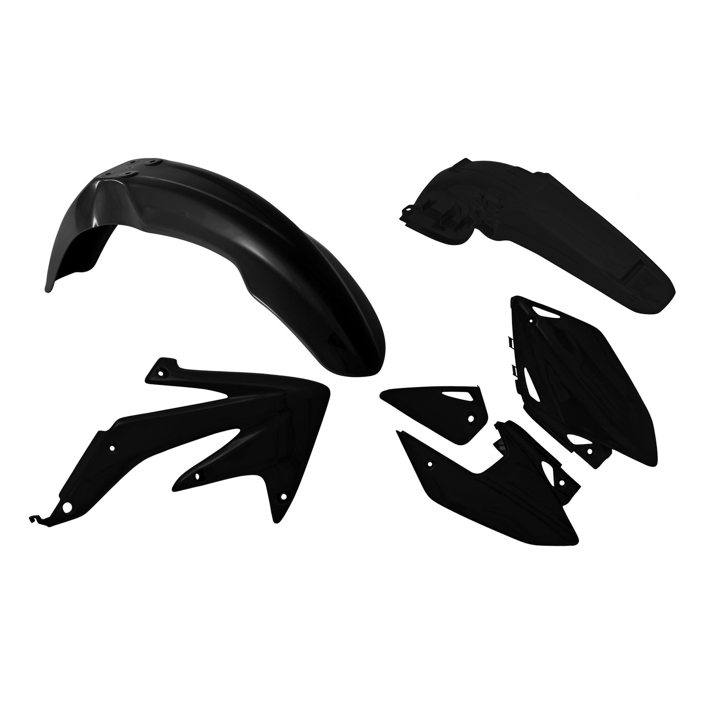 Racetech Plastic Kit CRFX450 05-07 (4 pcs) Black
