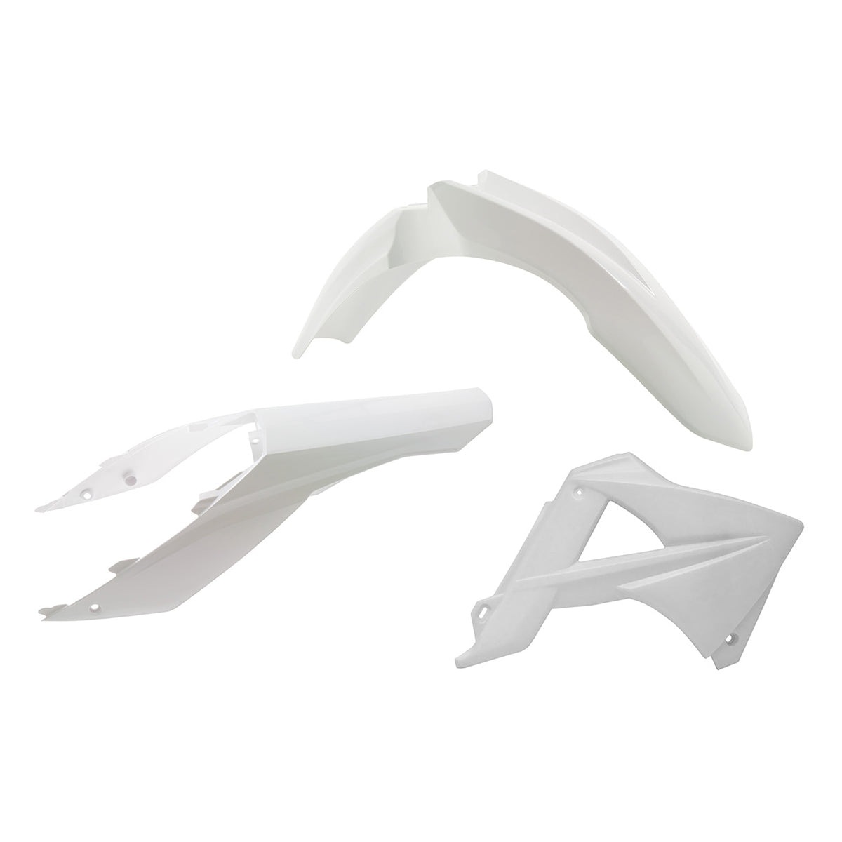 Racetech Plastic Kit MC-EC125-200-250-300-450 11 (3 pcs) White