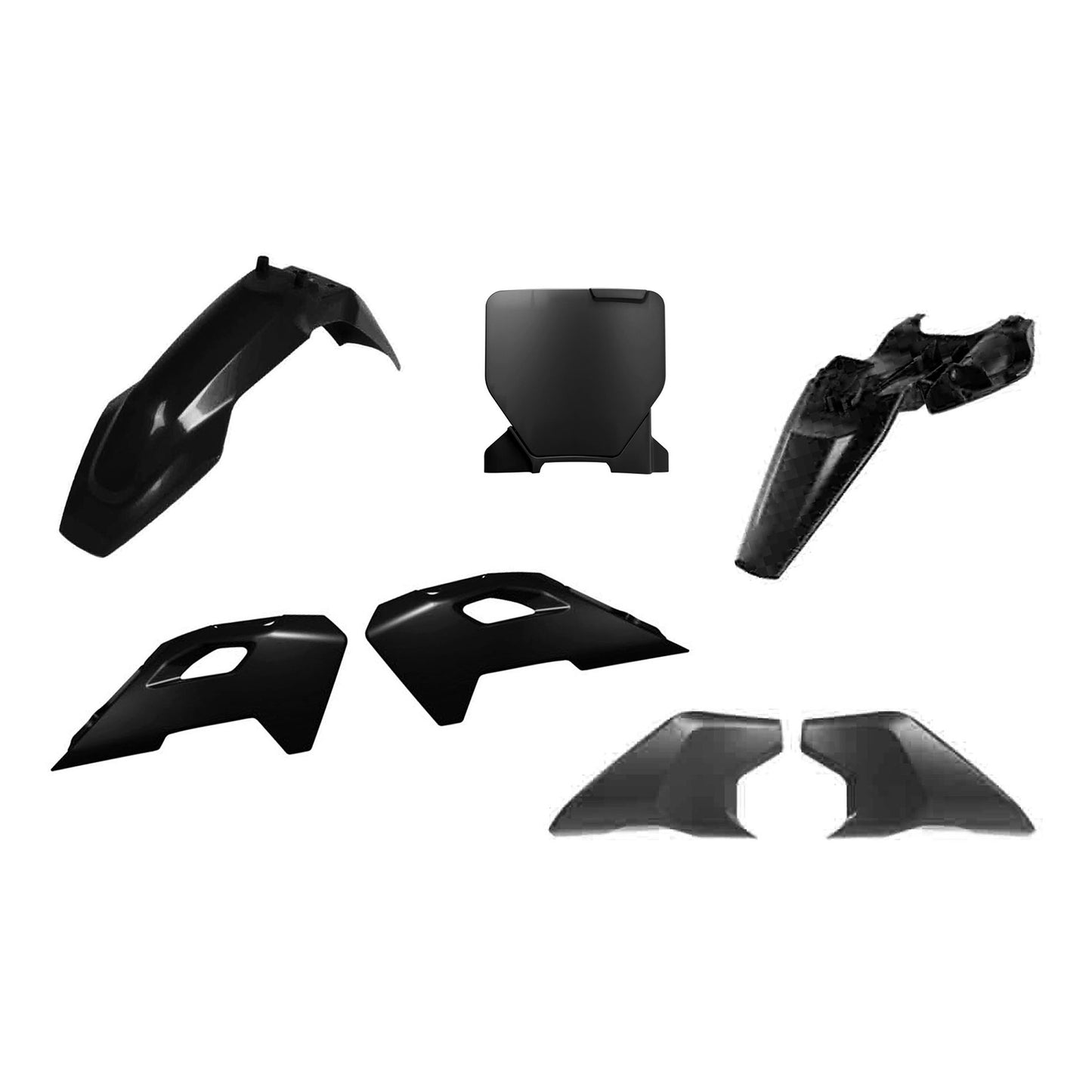 Racetech Plastic Kit TC65 24-25 (5 pcs) Black