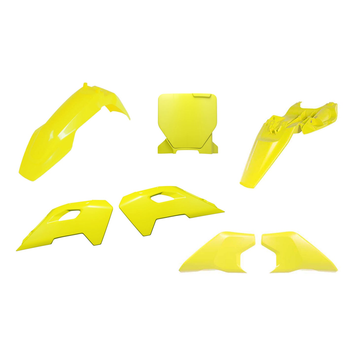 Racetech Plastic Kit TC65 24-25 (5 pcs) Yellow