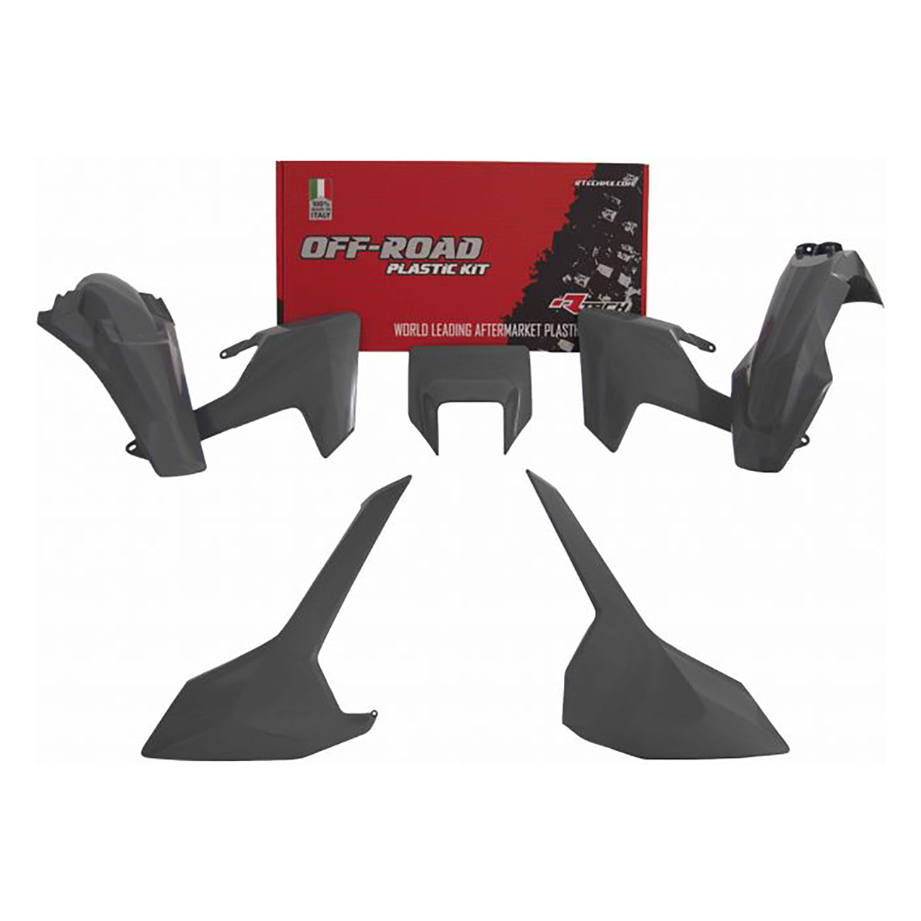 Racetech Plastic Kit TE-FE150-250-300-350-501 17-19 (5 pcs) Quantum Grey