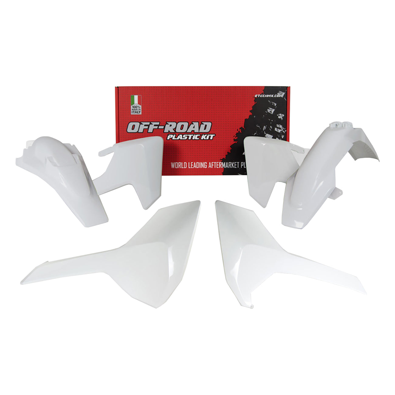 Racetech Plastic Kit EXC/EXCF/XC-W125-500 17-19 (5 pcs) White