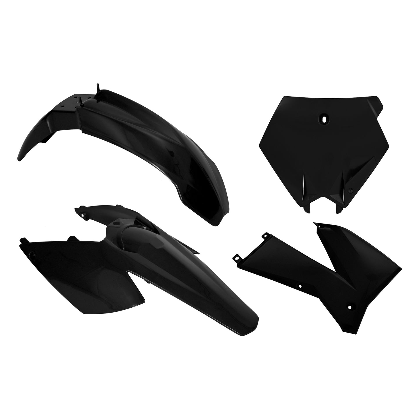 Racetech Plastic Kit SX-SXF125/250-400-450 05-06 (4 pcs) Black