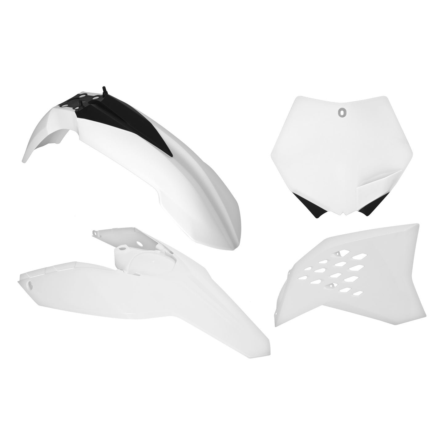 Racetech Plastic Kit SX-SXF125/250/450/505 07-10 (4 pcs) White