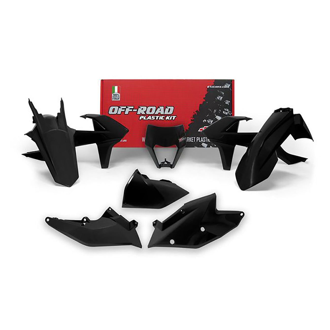 Racetech Plastic Kit EXC/EXCF/XC-W125-500 17-19 (6 pcs) Black
