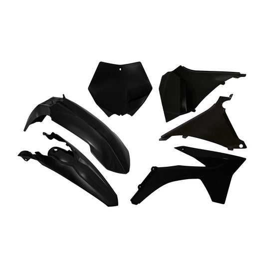 Racetech Plastic Kit SX125/150/250 11 (6 pcs) Black