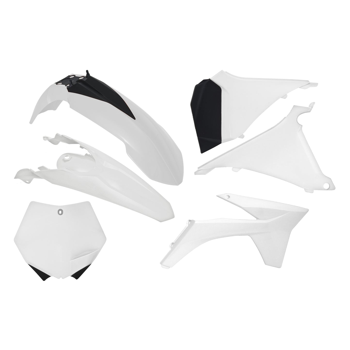 Racetech Plastic Kit SX125/150/250 11 (6 pcs) White
