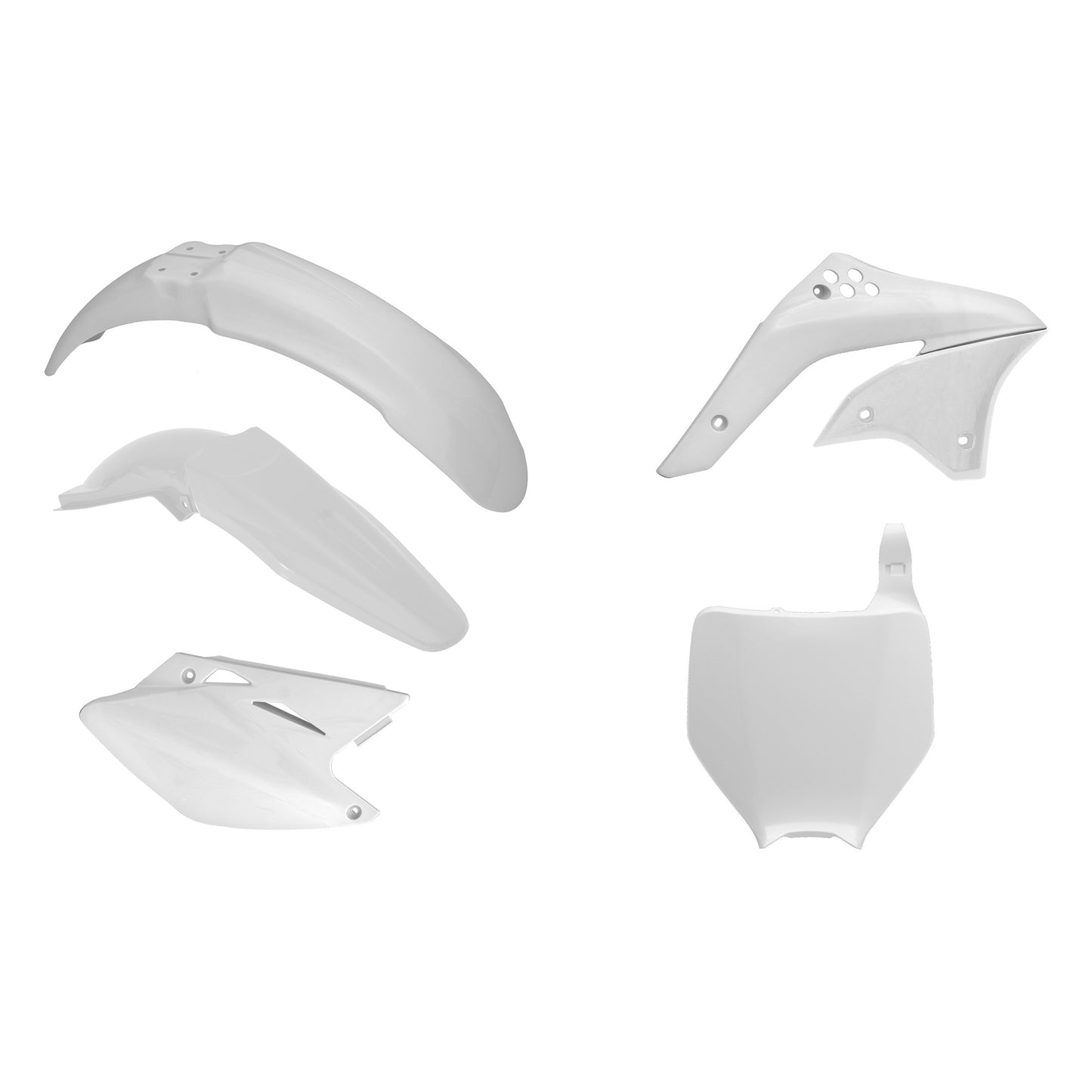 Racetech Plastic Kit KXF450 06-08 (5 pcs) White