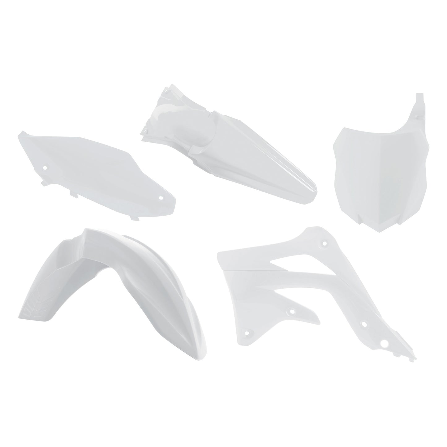 Racetech Plastic Kit KXF450 13-15 (5 pcs) White