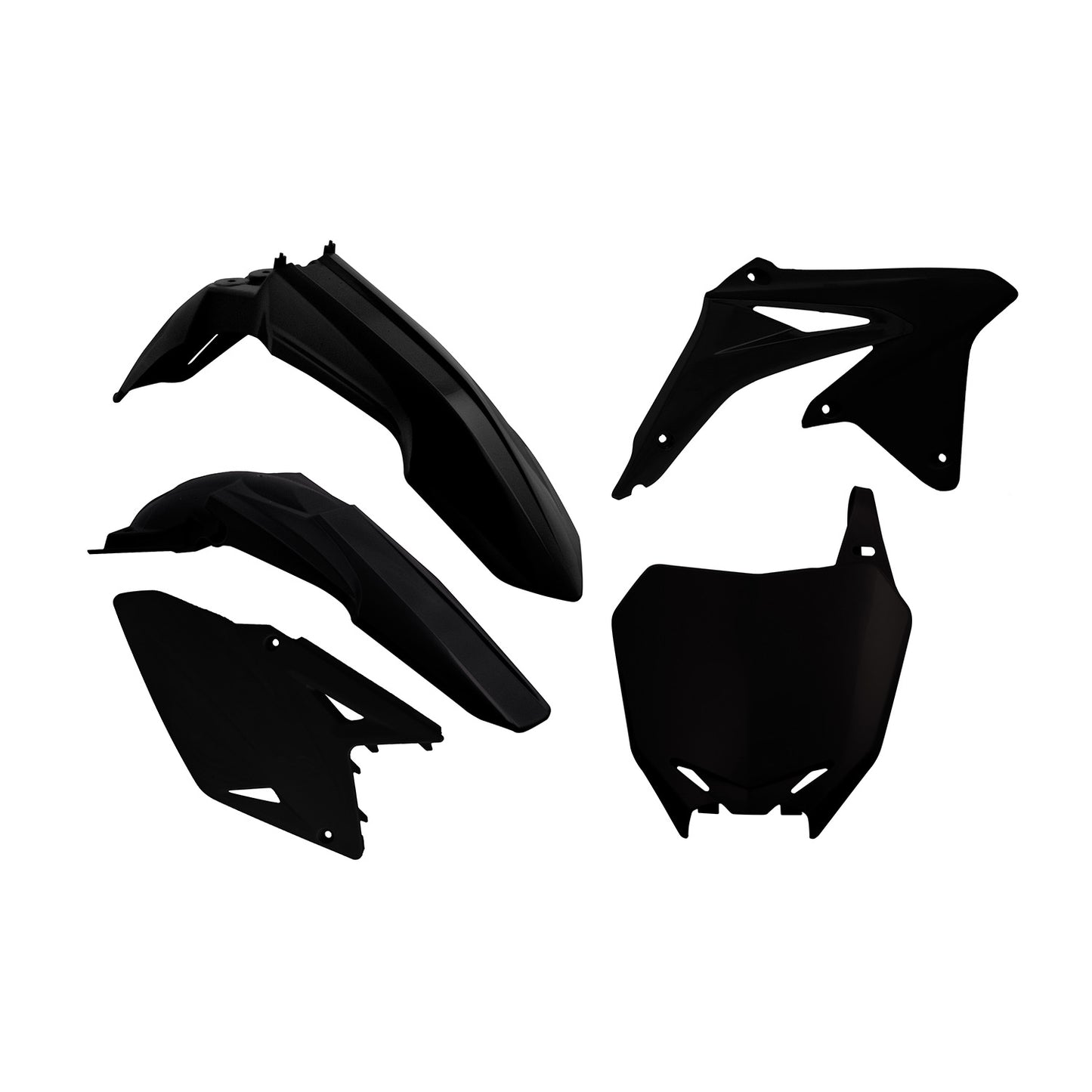 Racetech Plastic Kit RMZ450 08-17 (5 pcs) Black