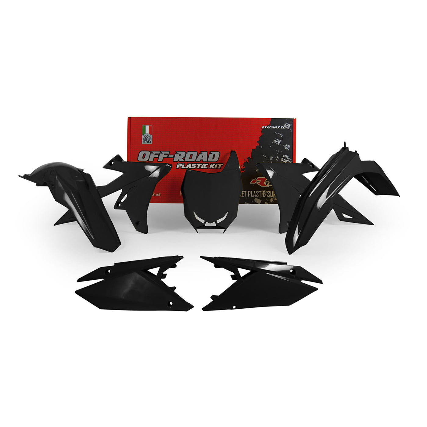 Racetech Plastic Kit RMZ450 18-21/RMZ250 19-24 (5 pcs) Black