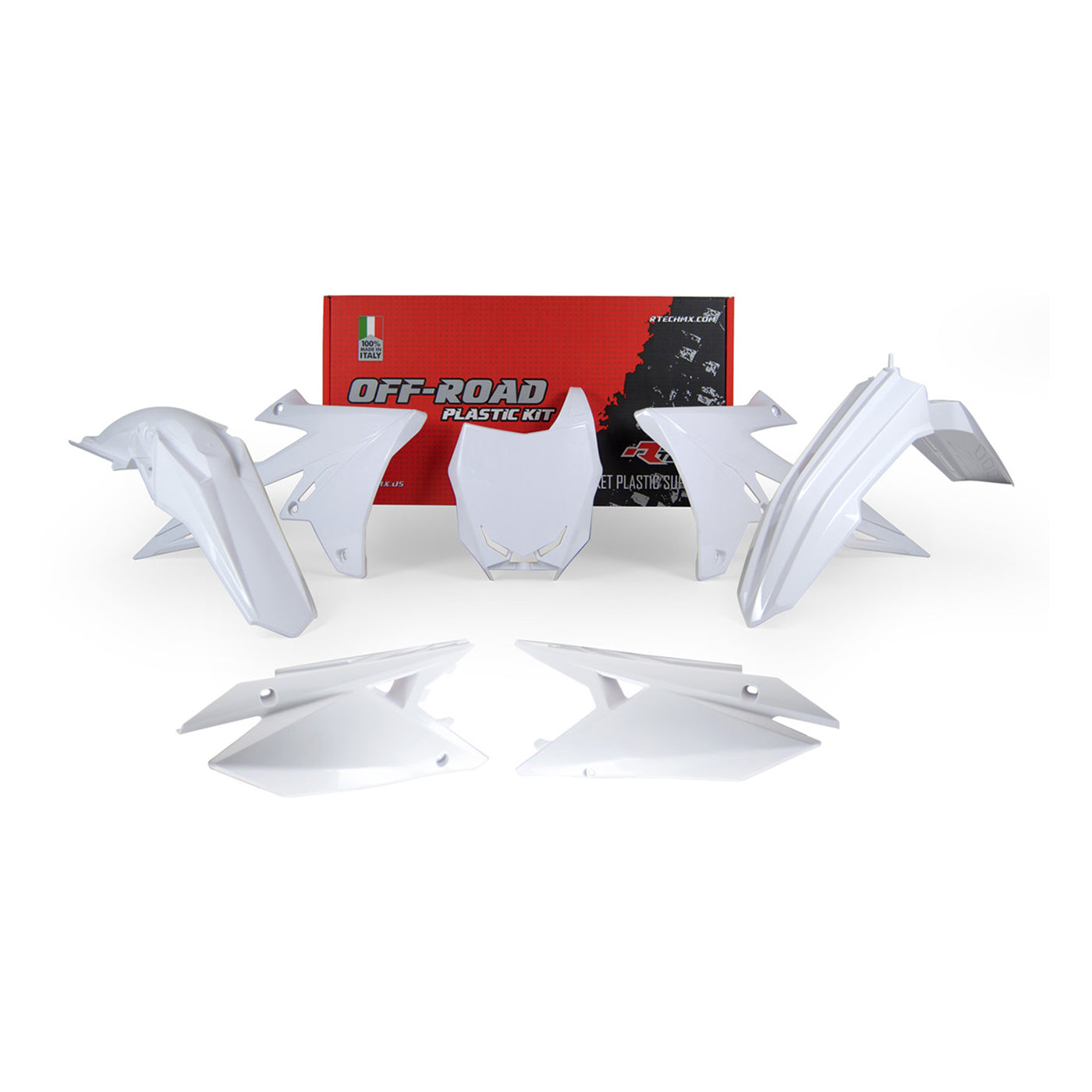 Racetech Plastic Kit RMZ450 18-21/RMZ250 19-24 (5 pcs) White