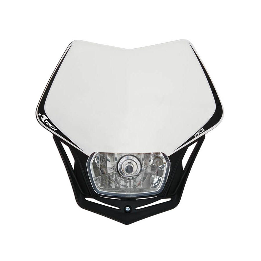 Racetech V-Face Headlight White / Black