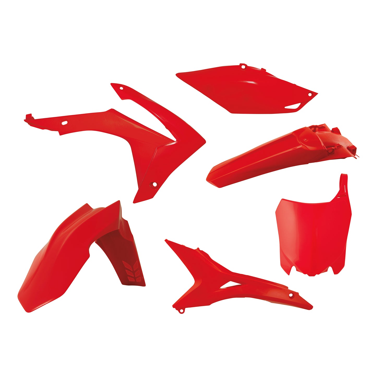 Racetech Plastic Kit CRF250 14-17 (Vented ) (6 pcs) Red
