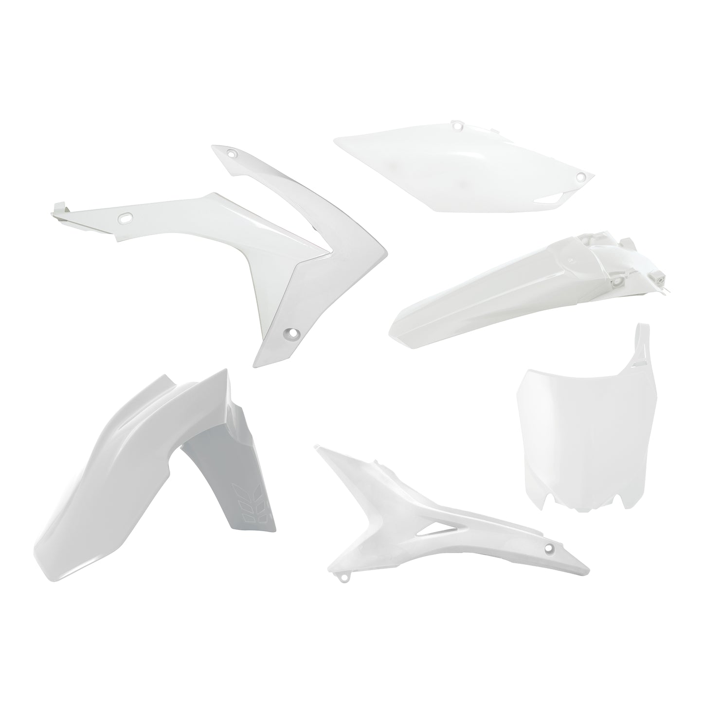 Racetech Plastic Kit CRF250 14-17 (Vented ) (6 pcs) White