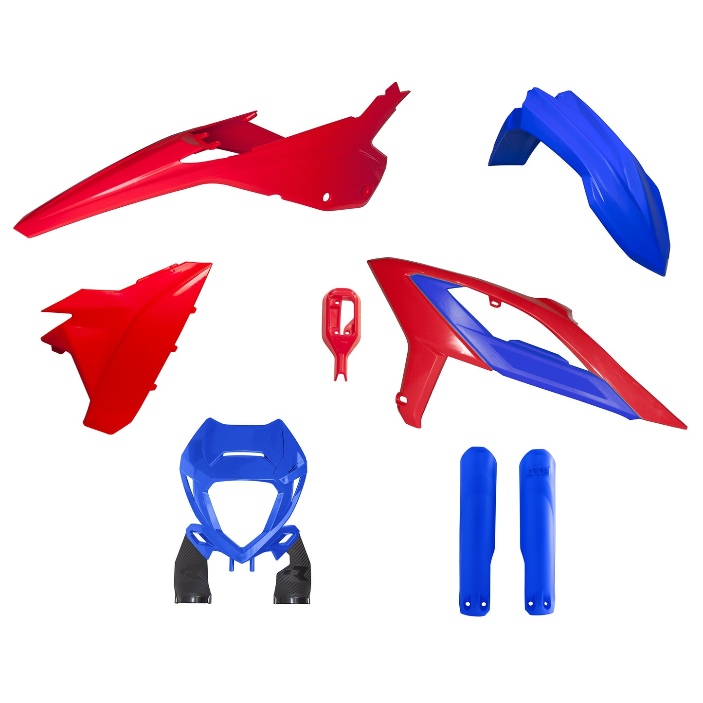 Racetech Plastic Kit RR125/200/250/350/450 23-24 (6 pcs) Blue / Beta Red