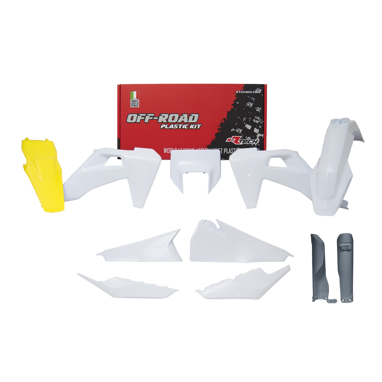 Racetech Plastic Kit FE150/250/300/350/450 20-23 (7 pcs) OEM / White / Grey