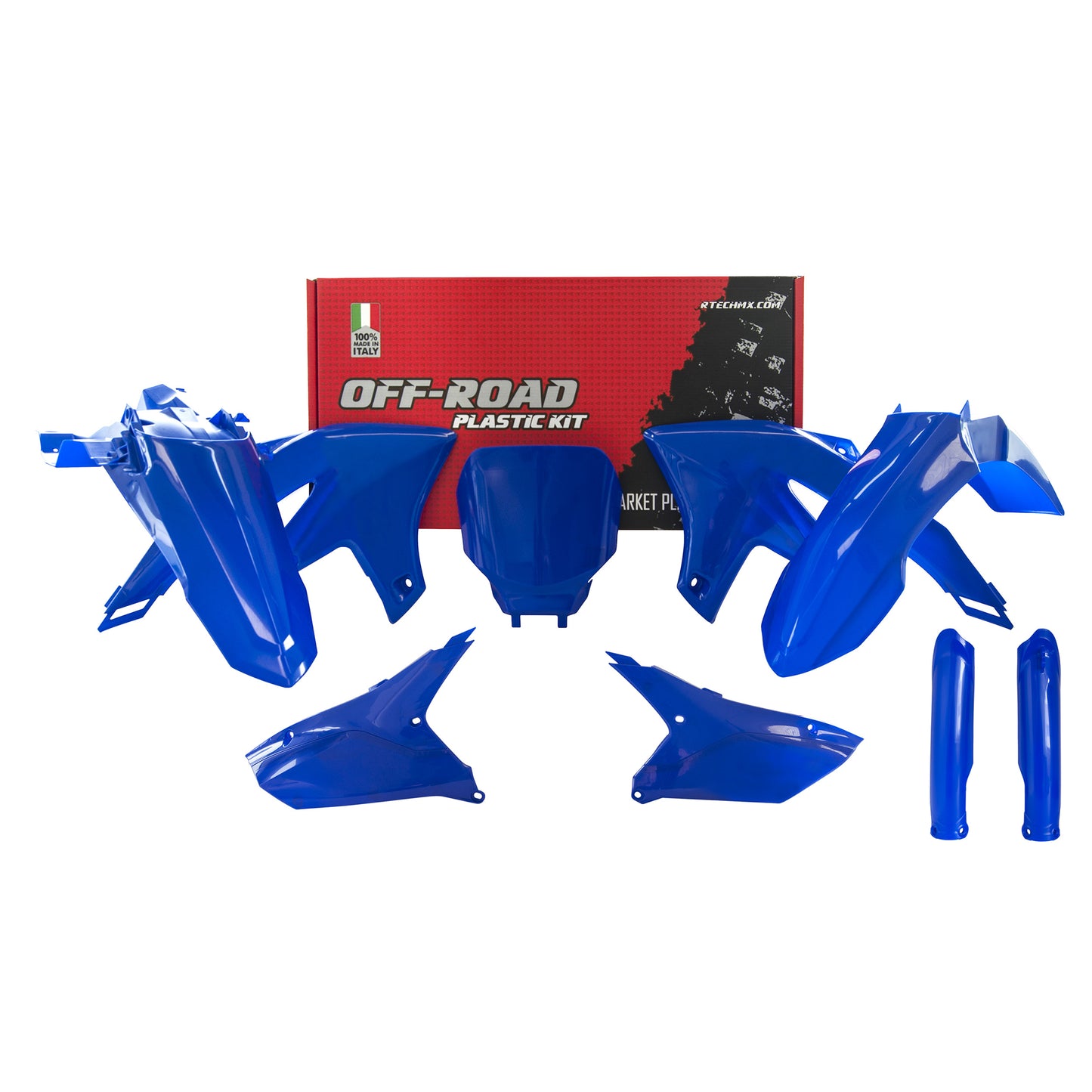 Racetech Plastic Kit YZF250 24/YZF450 23-24 (6 pcs) Yamaha Blue
