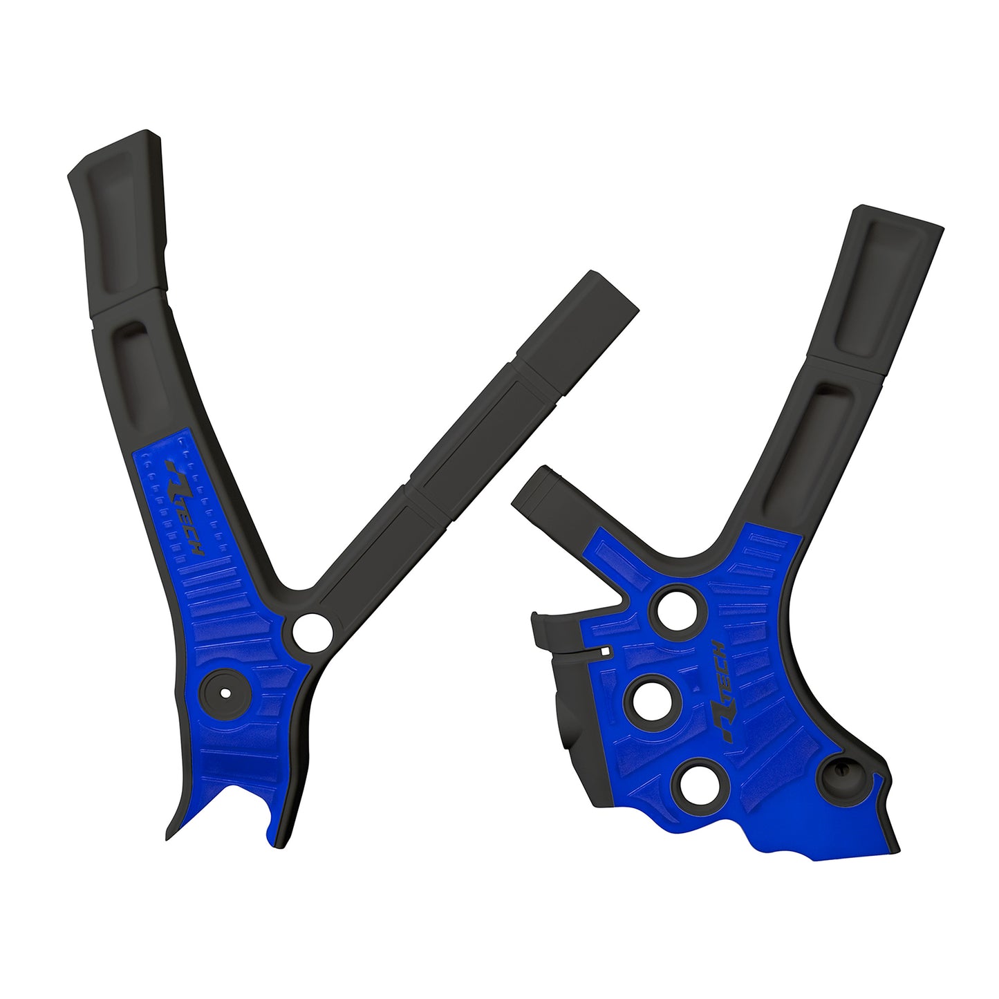 Racetech Frame Guard YZ125/250 05-24/XE125/250/300 21-24 Black / Yamaha Blue
