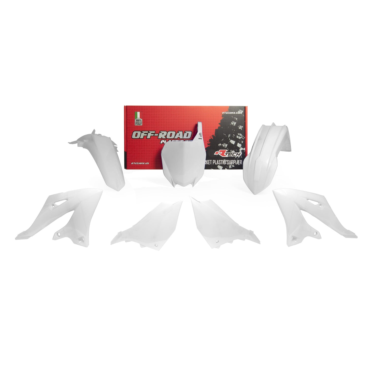 Racetech Plastic Kit YZ125/250 22-24 (5 pcs) White