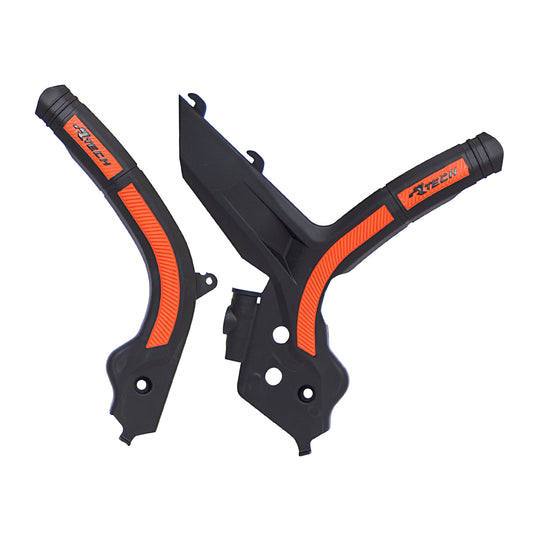 Racetech Frame Guard SX125/150/250 19-22 Black / KTM Orange