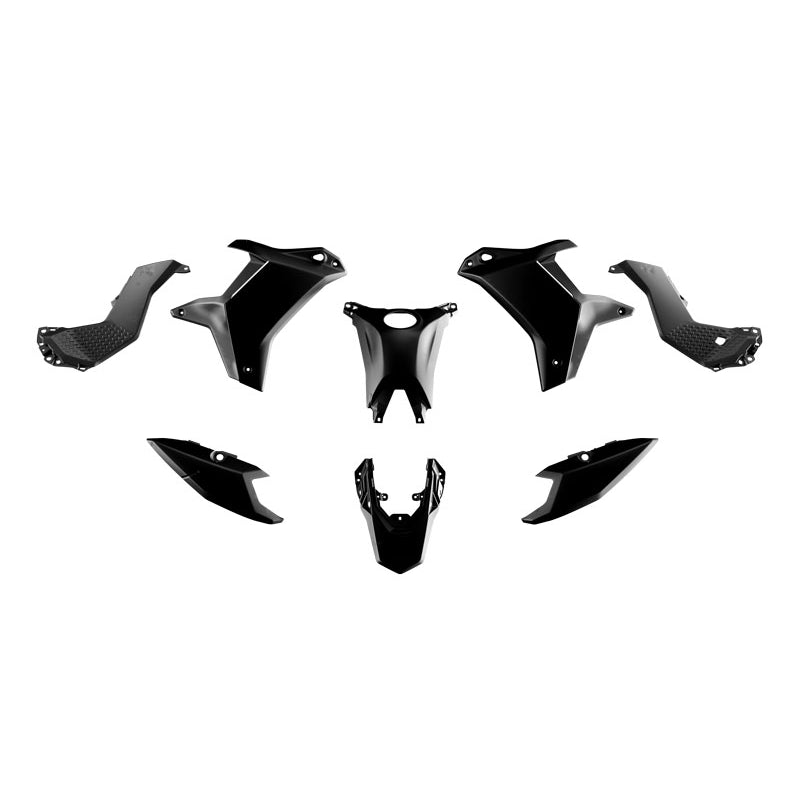 Racetech Plastic Kit T7 25-26 (7 pcs) Black