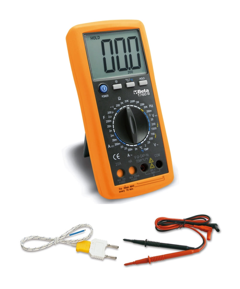 Digital Multimeter with Temperature and Frequency Measurement - Beta Tools 1760B