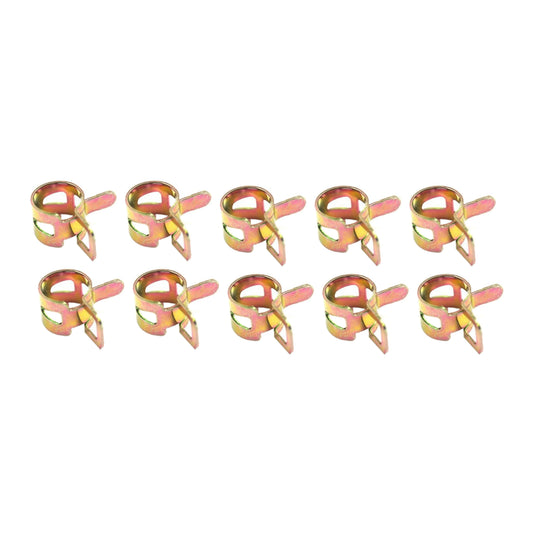 11-14mm STEEL SPRING HOSE CLIPS CLAMPS - PACK OF 10 - SM-07049