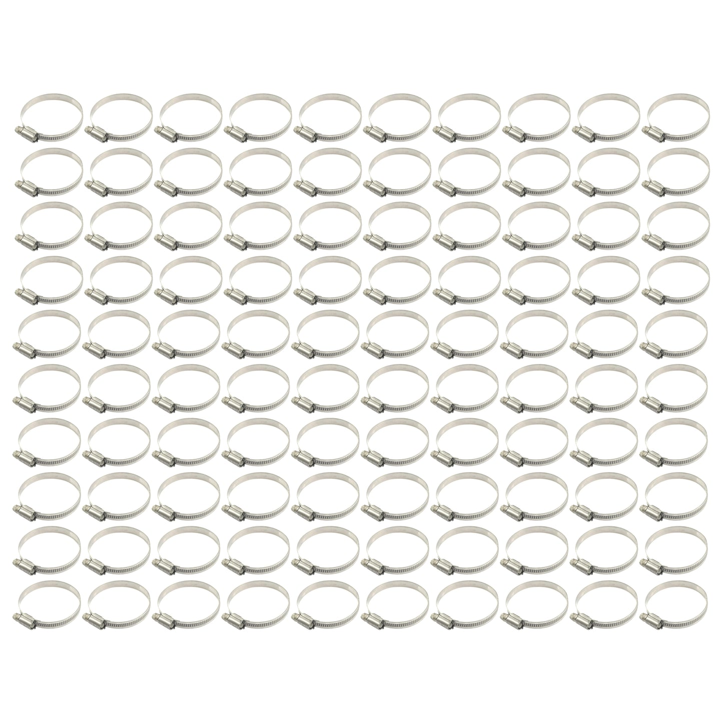 JUBILEE PIPE CLIP 40 - 60mm KALE CLAMP 304 STAINLESS STEEL (PACK OF 100)