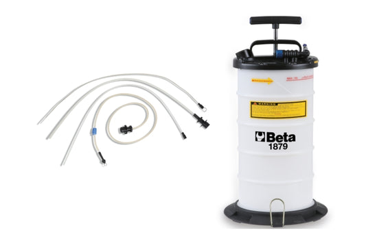 Manual/Pneumatic Fluid Extractor 9.5L with Nylon Joints - Beta Tools 1879 9,5