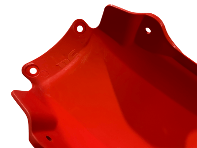 1981 1982 Honda CR 250 450 480 Rear Fender Mud Guard Injection Molded Gloss Red