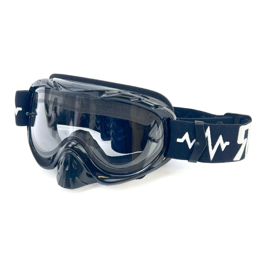 RNR HYBRID BLACK VENTED LENS, BLACK GOGGLE, GH23DV, VENTED LENS