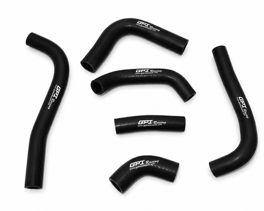 RADIATOR HOSE KIT 6pcs BLACK 02-04 HONDA CRF450R SILICONE 19064-MEB-670