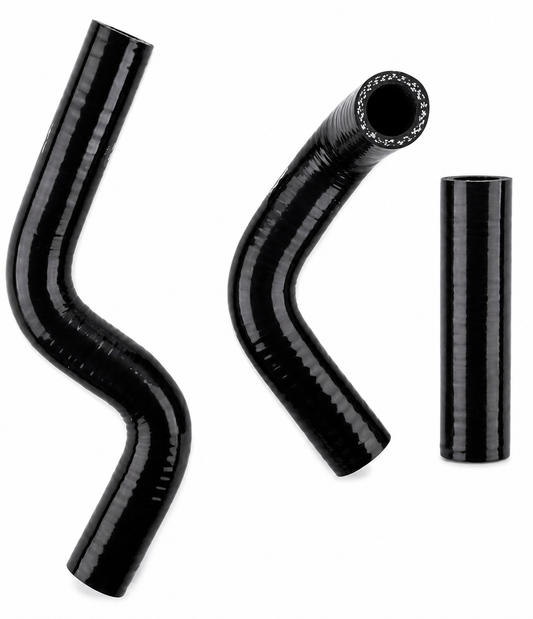 RADIATOR HOSE KIT 3pcs BLACK 98-13 KAWASAKI KX85 100 SILICONE 39062-1425 39062-1712 39062-1711
