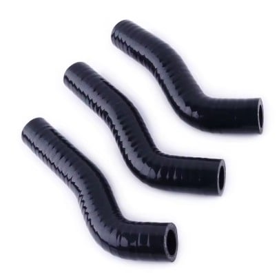 RADIATOR HOSE KIT 3pcs BLACK 07-12 KTM SX-F XC-F 250 SILICONE 77035027100 77035025000 77035024000