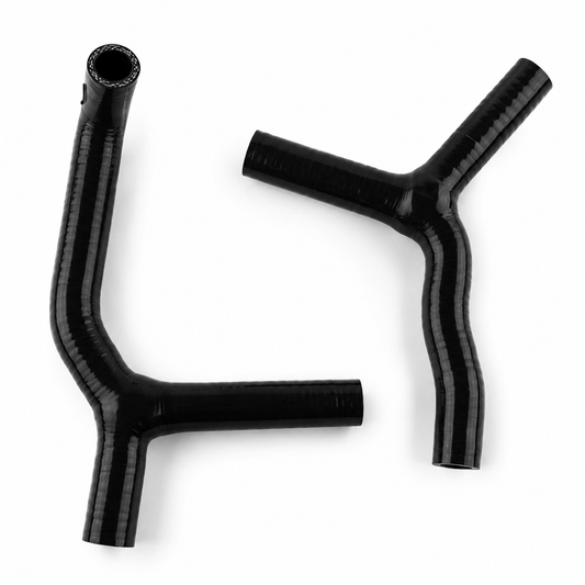 RADIATOR HOSE Y KIT BLACK 03-17 KTM HUSQVARNA SX TC 85 105 2PCS ORANGE SILICONE 47035024000