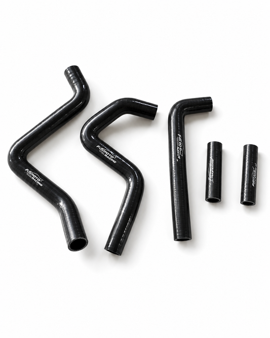 RADIATOR HOSE KIT 5pcs BLACK KAWASAKI KX125 94-02 SILICONE 39062-1551