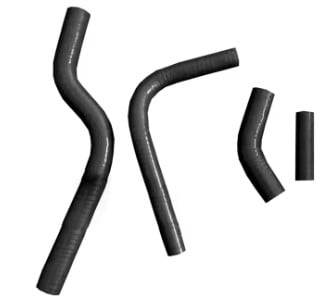 HOSE KIT 4pcs KXF250 2004 KAWASAKI, Suzuki RMZ250 SILICONE RADIATOR COOLING BLACK