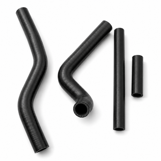 RADIATOR HOSE KIT 4pcs BLACK 01-08 SUZUKI RM125 SILICONE 17852-36F00