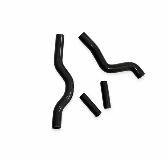 RADIATOR HOSE KIT 4pcs BLACK 01-08 SUZUKI RM250 SILICONE 17852-37F00 17853-37F10