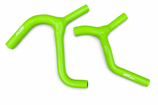 RADIATOR HOSE Y KIT 2pcs GREEN 19-21 KAWASAKI KXF450 KX450F SILICONE 39062-0707