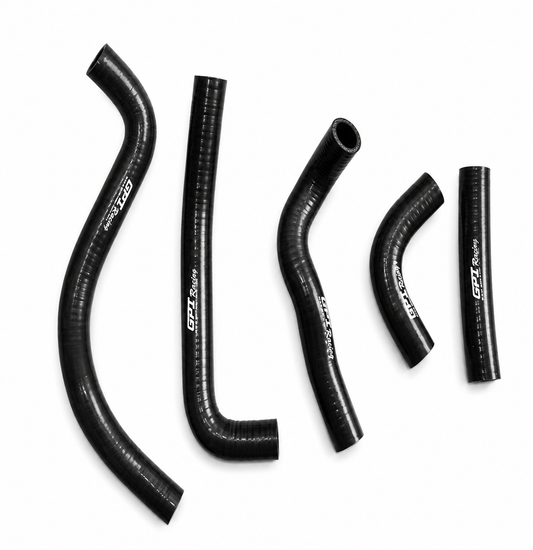 RADIATOR HOSE KIT 5pcs BLACK 95-06 KAWASAKI KDX 200 220 SILICONE 39062-1619