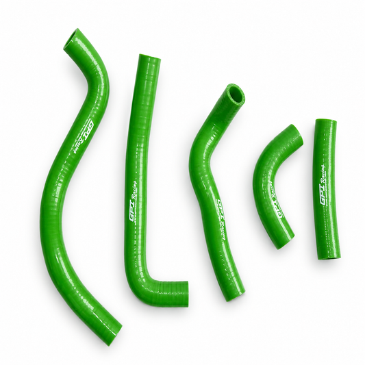 RADIATOR HOSE KIT 5pcs GREEN 95-06 KAWASAKI KDX 200 220 SILICONE 39062-1579