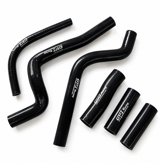 RADIATOR HOSE KIT 6pcs BLACK 89-01 HONDA CR500 SILICONE 19062-ML3-910