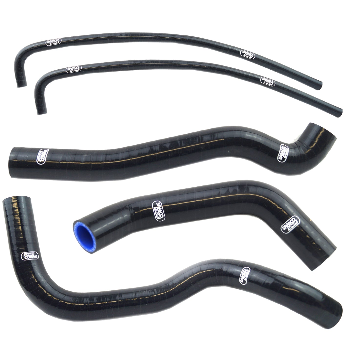 Kawasaki KLR 650 A 1987 - 2007 5 Piece (Full Hose Kit) Samco Sport Silicone Radiator Coolant Hose Kit