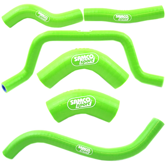 SAMCO HOSE KIT KAWASAKI OEM Design, 7 PIECE KIT, GREEN, KAW-59 GN