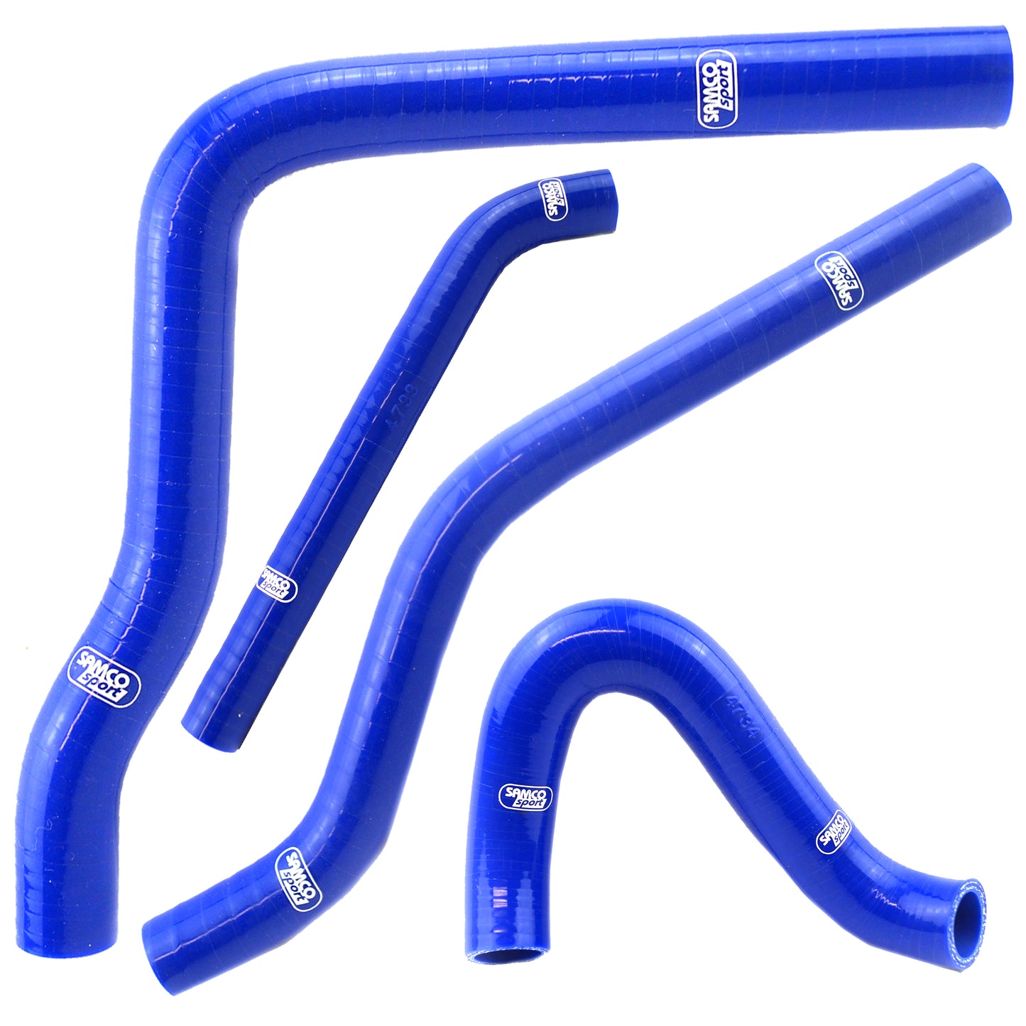 Kawasaki KX 250 H1 / H2 1990 - 1991 5 Piece Samco Sport Silicone Radiator Coolant Hose Kit