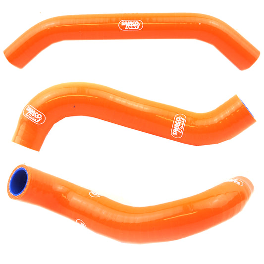 SAMCO HOSE KIT KTM 250/350 2023 OEM, 3 PIECE KIT, ORANGE, KTM-129 ORANGE